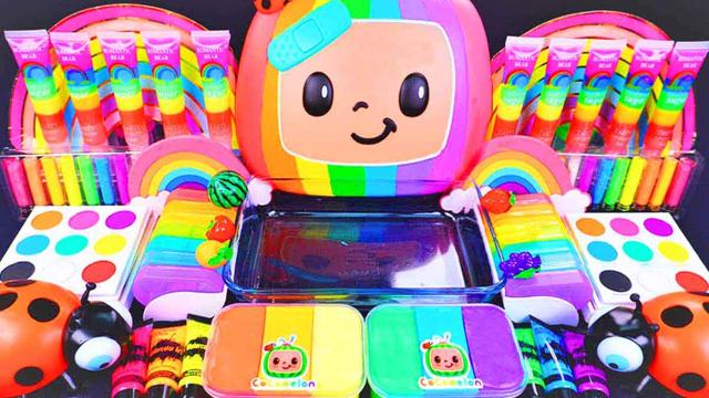 Slime Video💕| Guess what the toys and cosmetics in the slime are😍 img