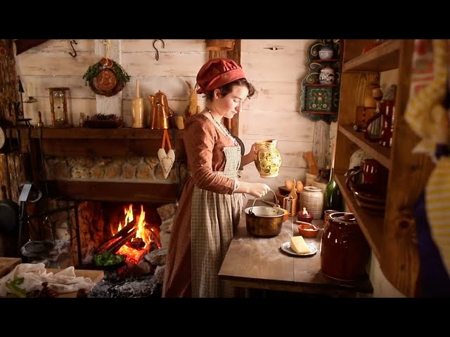 Dinner 200 years ago |1807 Mac n' Cheese| Historical ASMR Cooking img