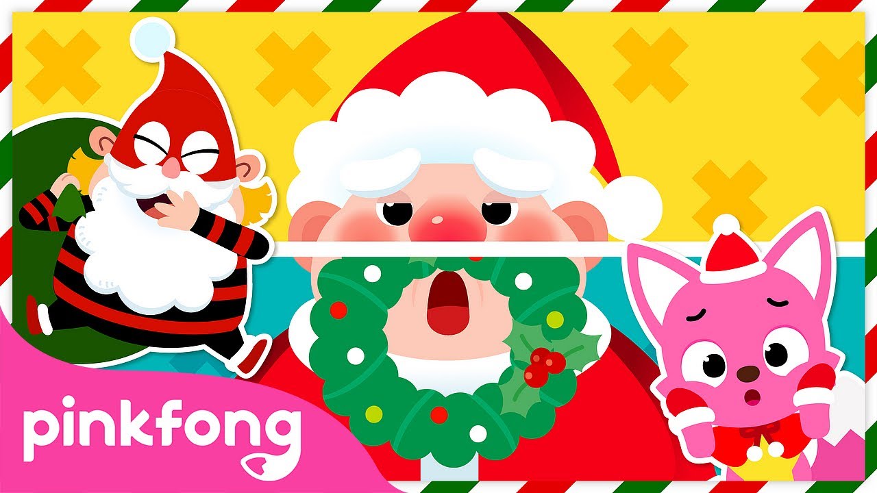 [🎄NEW] Christmas Thieves Steal Santa's Beard! | Christmas Carol | Find the Beard | Official Pinkfong img